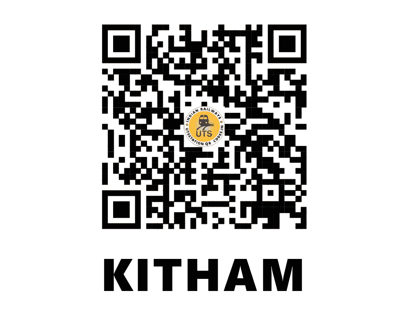 UTS QR Code for KITHAM - KXM - NC (UTTAR PRADESH)